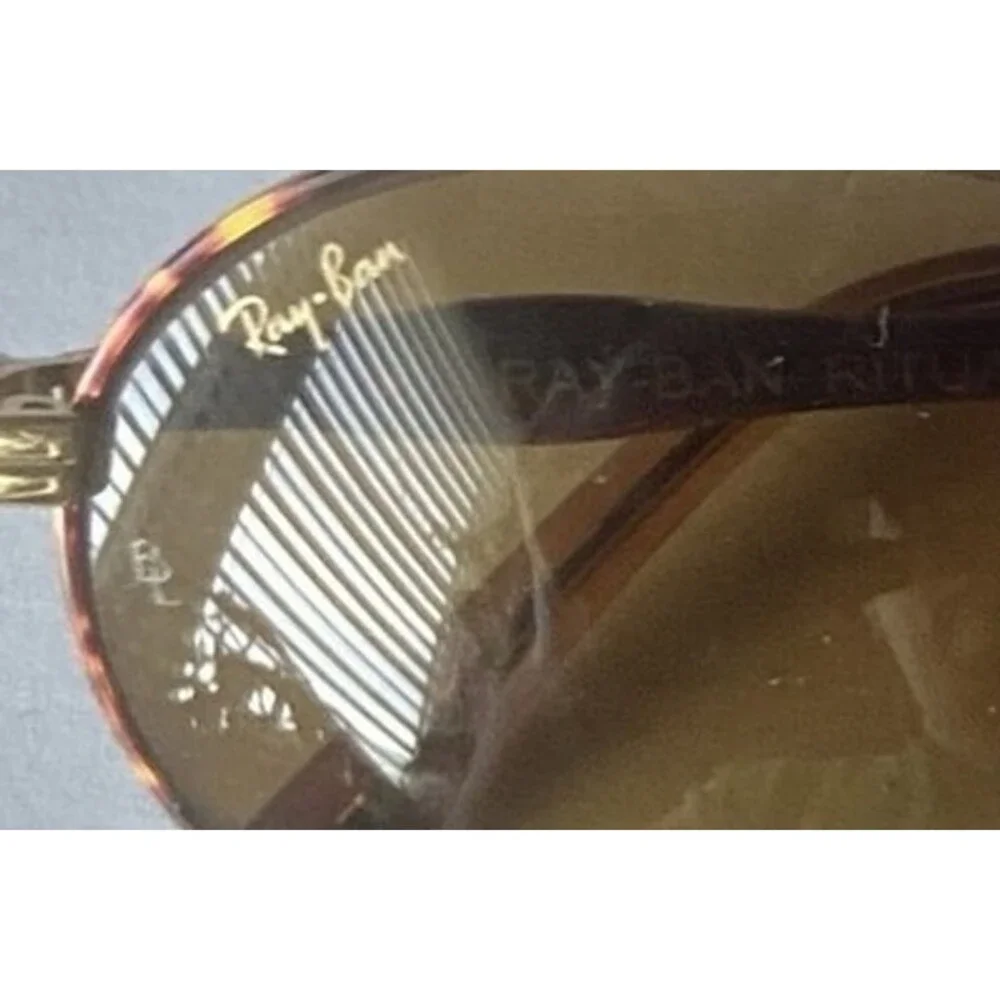 Ray-Ban (B&L) Vintage Sunglasses W2543 NYAS Gold/Tortoise Oval Metal USA 51mm